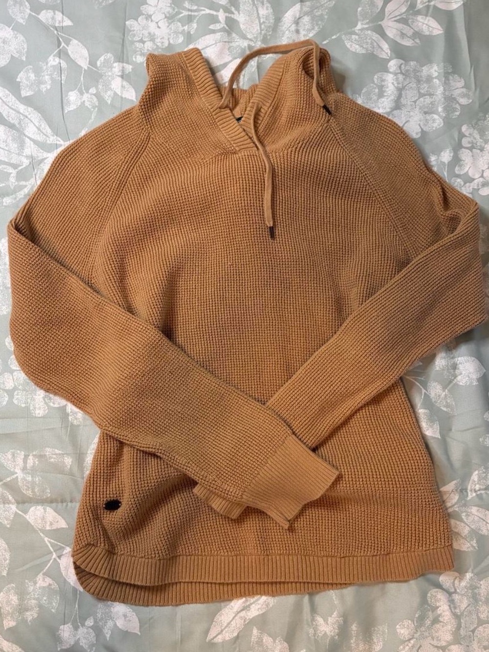 Ralph Lauren Camel Knit Hooded Pullover